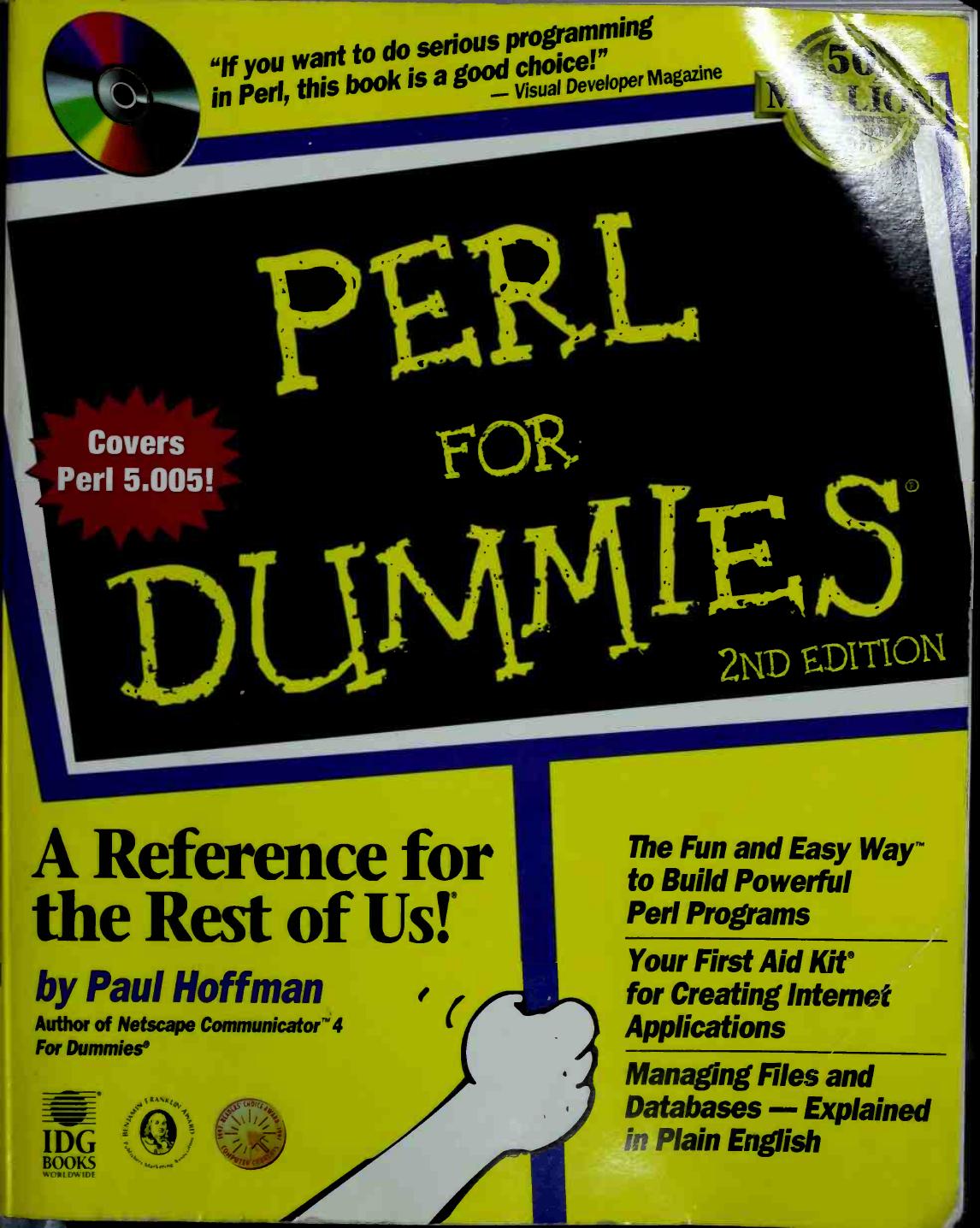 Perl For Dummies by Paul Hoffman