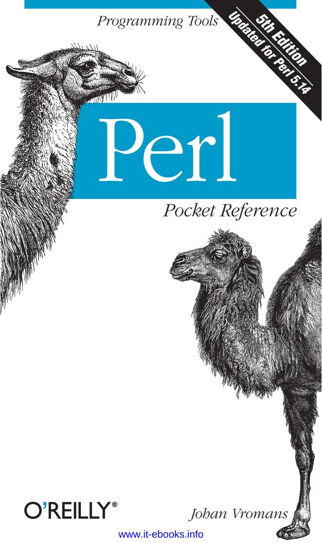 Perl Pocket Reference, Fifth Edition by Johan Vromans