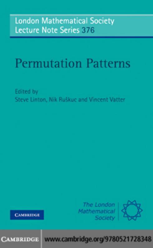 Permutation patterns by Linton S. Ruskuc N. Vatter V. (eds.)