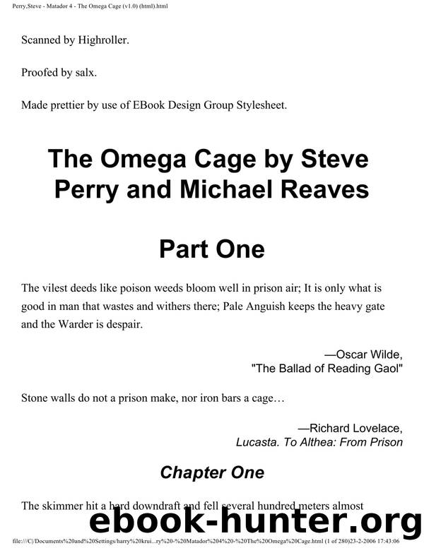 Perry, Steve - Matador 04 - The Omega Cage by Perry Steve