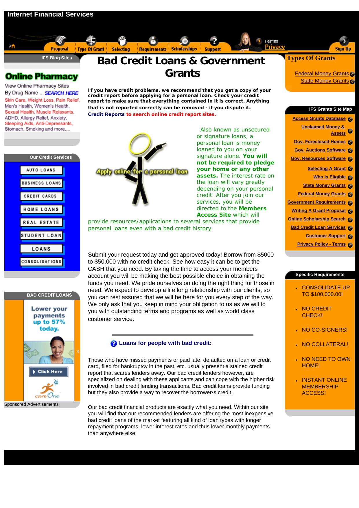 Personal Bad Credit Loans, Grants, Scholarships, Debt Help, Credit. by Best of Kuszter's Collection