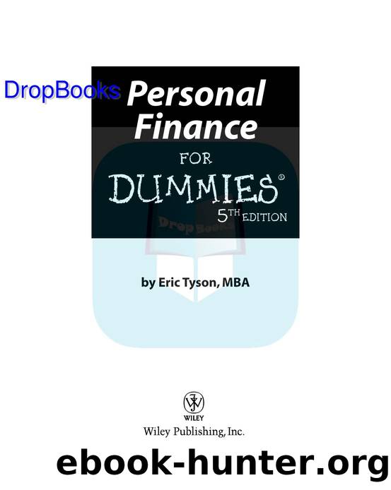 Personal Finance for Dummies ISBN by 0470038322 DropBooks APP