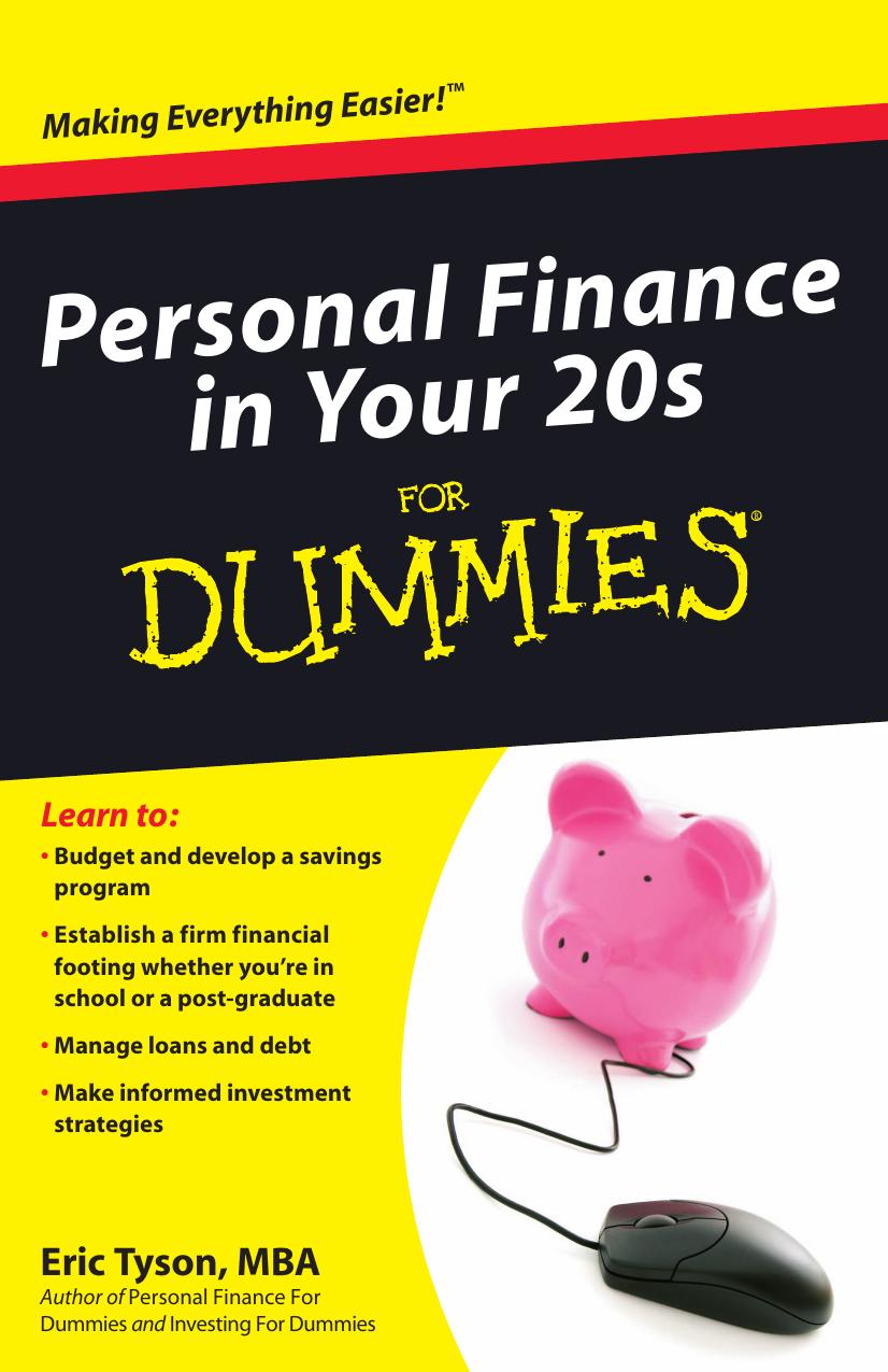 Personal Finance in Your 20s For Dummies by Tyson Eric(Author)
