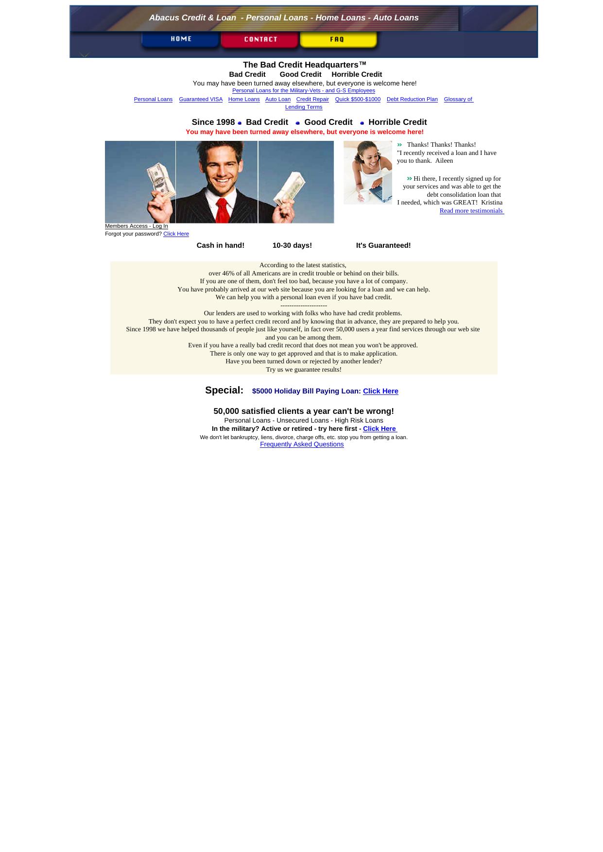 Personal Loans & Visa Approved At Abacus. by Best of Kuszter's Collection