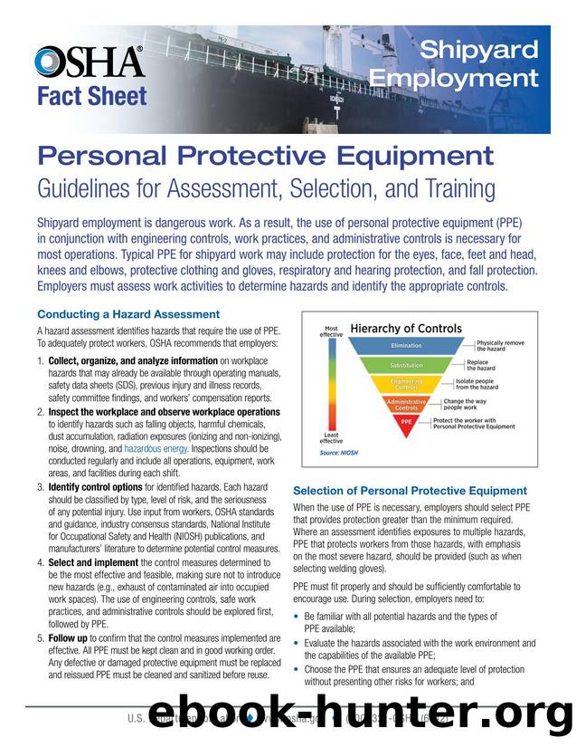 Personal Protective Equipment: Guidelines for Assessment, Selection, and Training by OSHA
