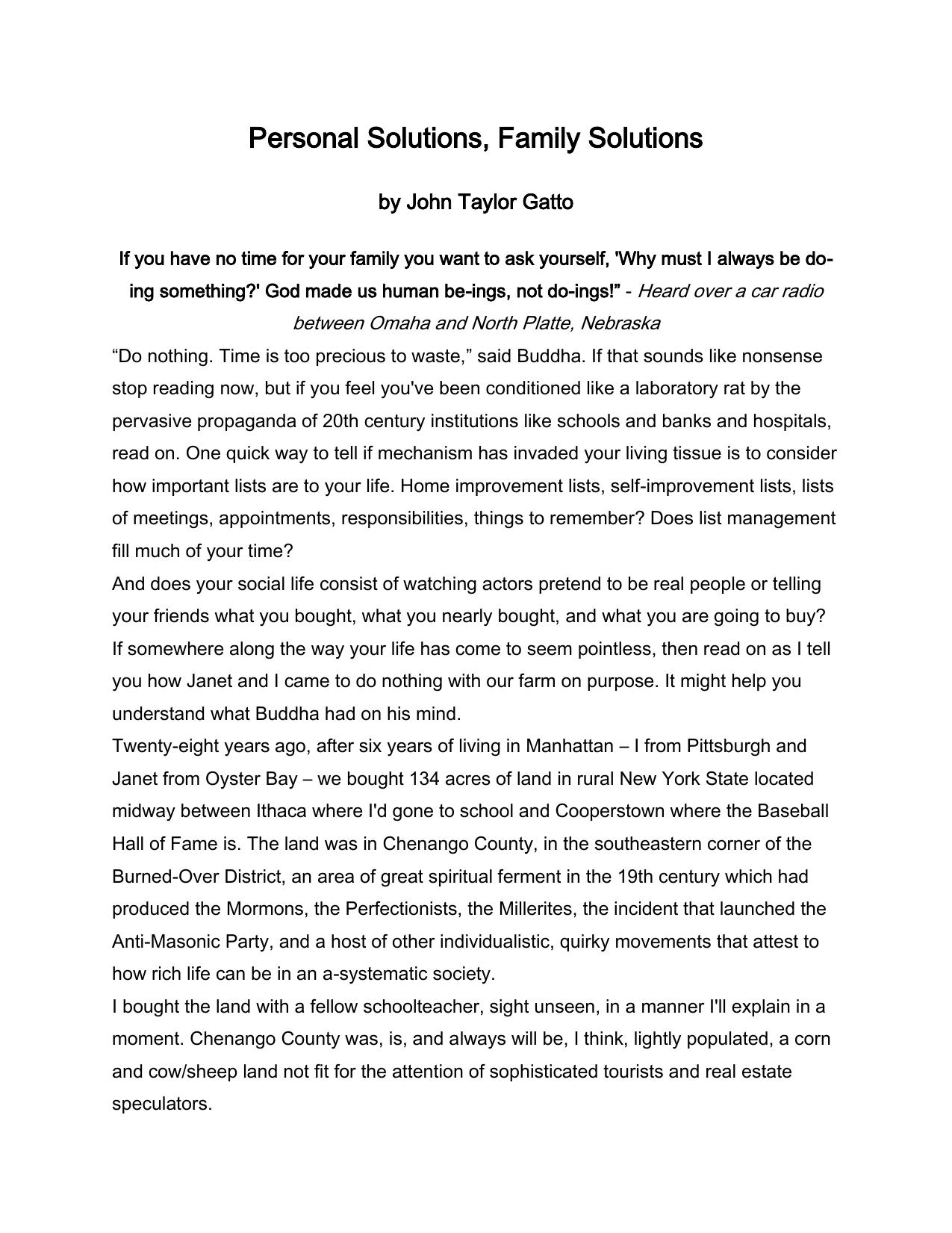 Personal Solutions, Family Solutions by DRJ