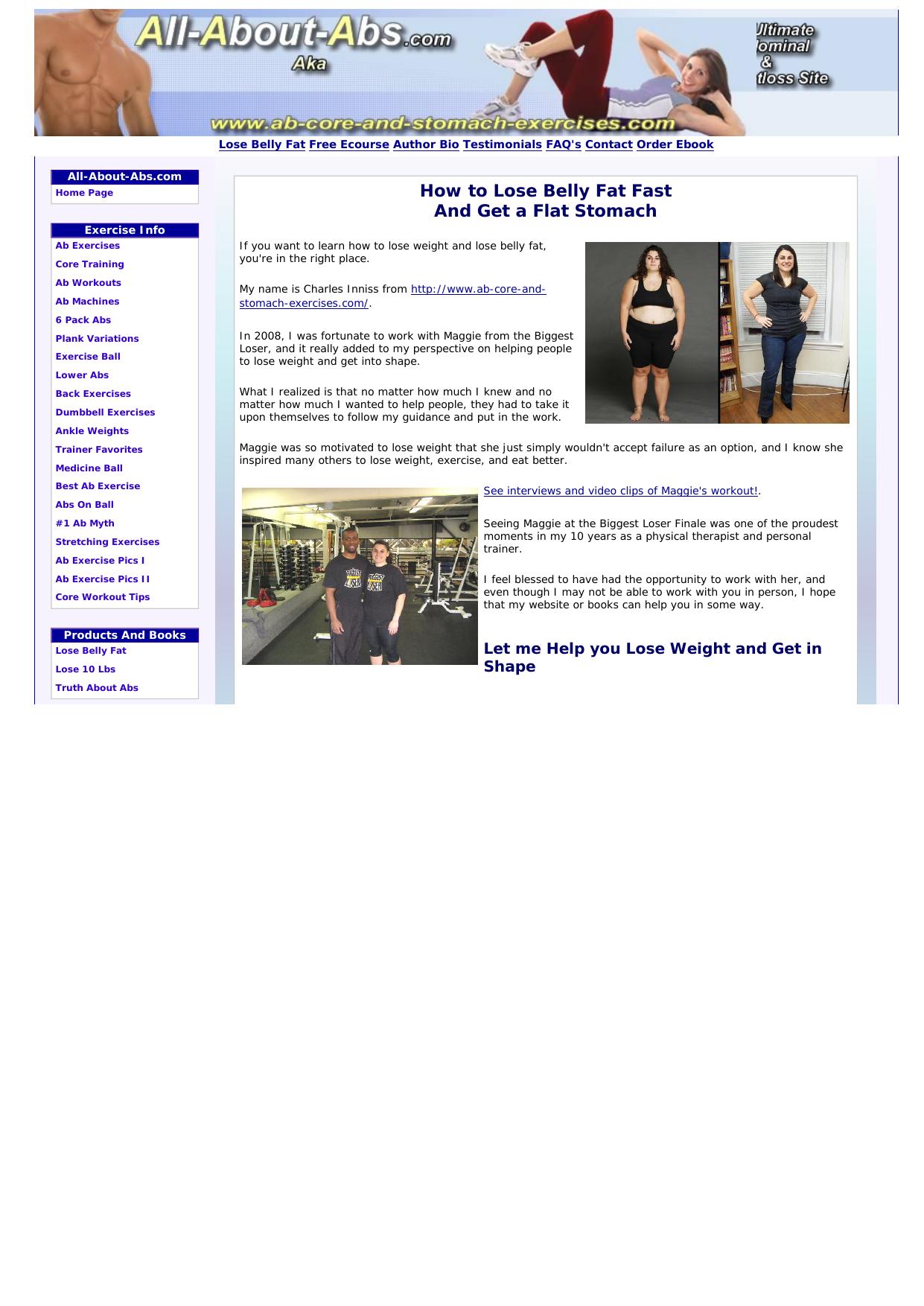 Personal Training Secrets To Lose Belly Fat And Get A Flat Stomach. by Best of Kuszter's Collection