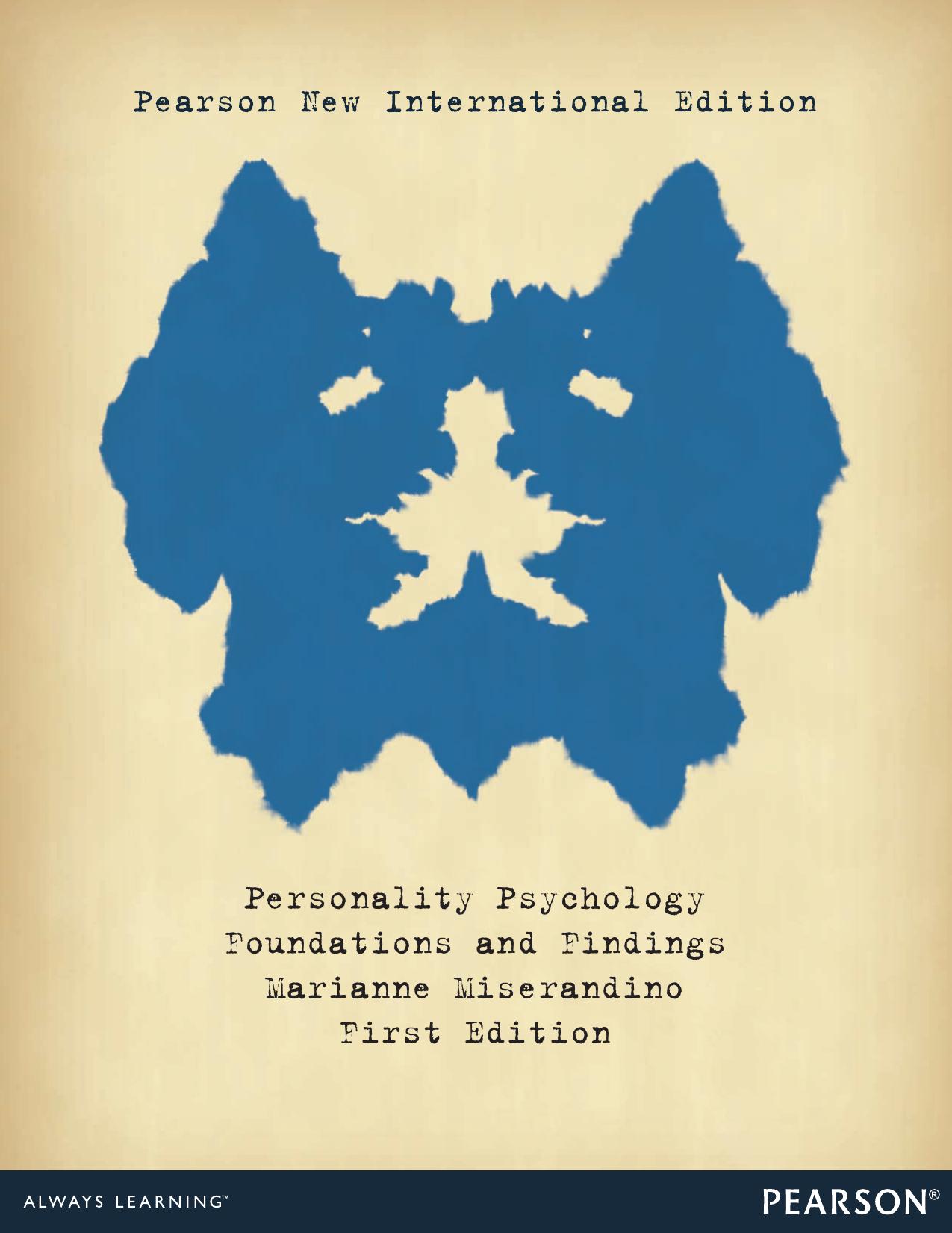 Personality Psychology: Pearson New International Edition: Foundations and Findings by Marianne Miserandino