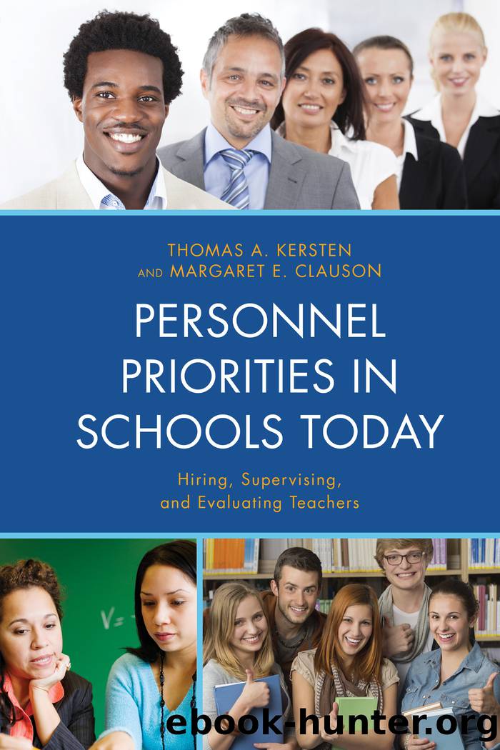 Personnel Priorities in Schools Today by Kersten Thomas A.;Clauson Margaret;