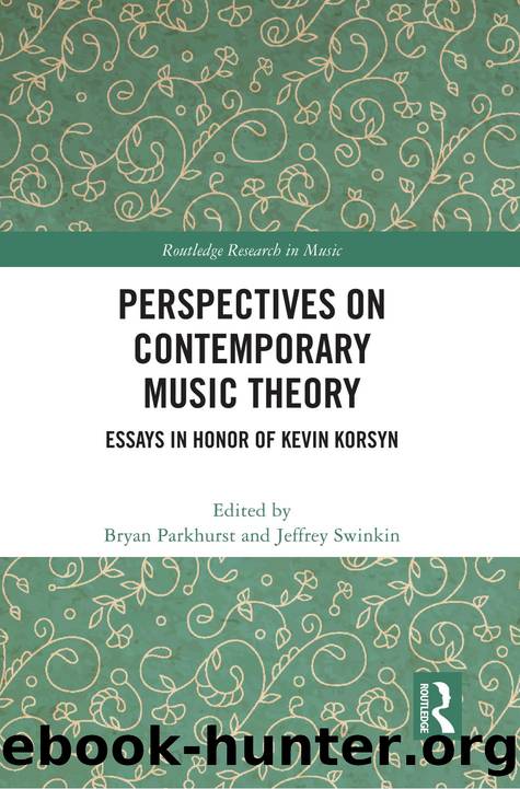 Perspectives on Contemporary Music Theory: Essays in Honor of Kevin Korsyn by Bryan Parkhurst Jeffrey Swinkin (eds.)