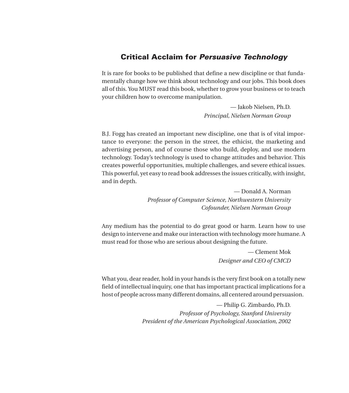 Persuasive Technology: Using Computers to Change What We Think and Do (Interactive Technologies) by B.J. Fogg