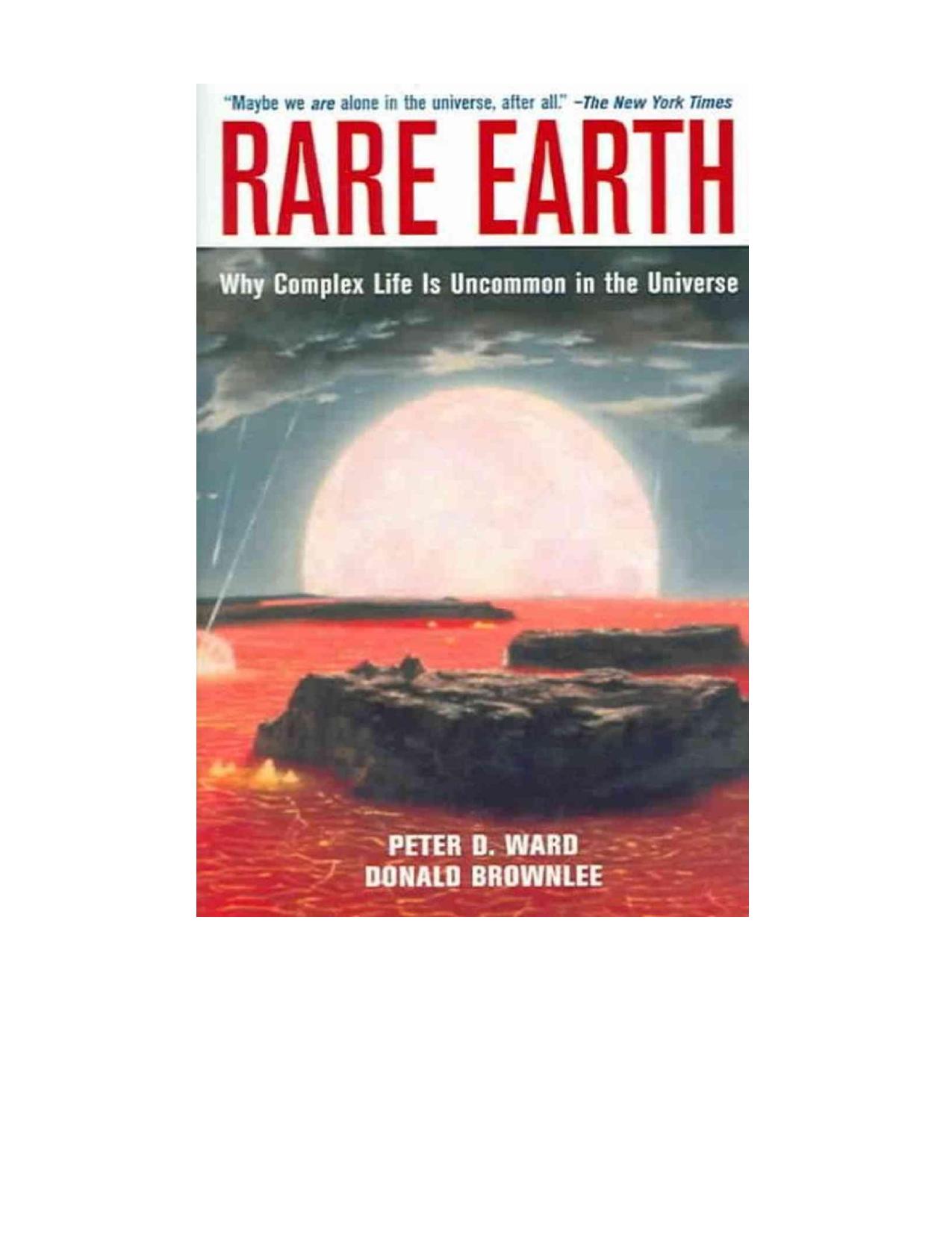 Peter D. Ward & Donald Brownlee - Rare Earth by Why Complex Life is Uncommon in the Universe (2000)