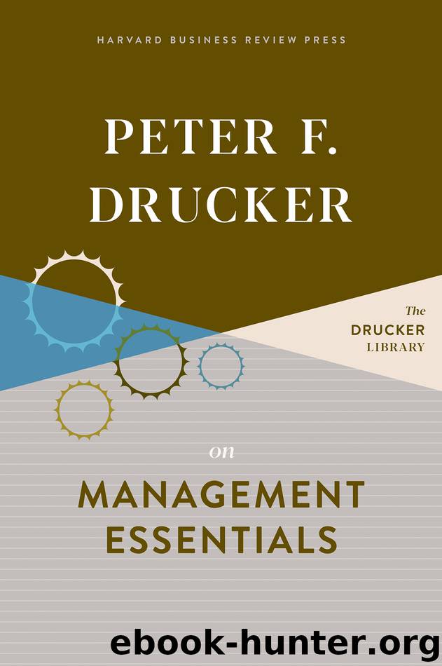 Peter F. Drucker on Management Essentials by Peter F. Drucker