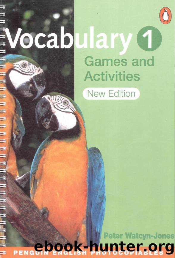 Peter Watcyn-Jones Vocabulary Games & Activities 1 Penguin English Photocopiables by Unknown