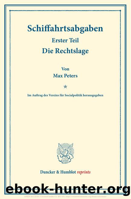 Peters by Duncker & Humblot reprints (9783428573639)