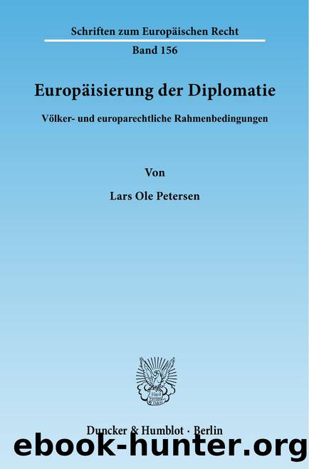 Petersen by Schriften zum Europäischen Recht (9783428534784)