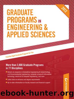 Peterson's Graduate Programs in Engineering & Applied Sciences 2012 by Peterson's