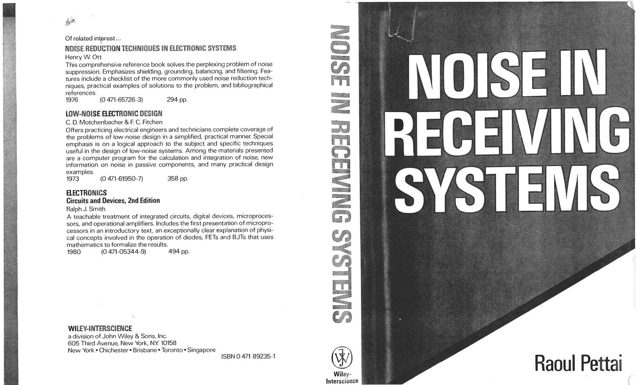 Pettai R. Noise in Receiving Systems (1984)(en)(273s) by Unknown