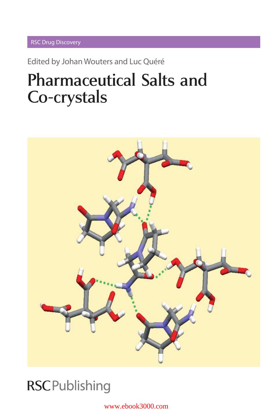 Pharmaceutical Salts and Co-crystals by Unknow