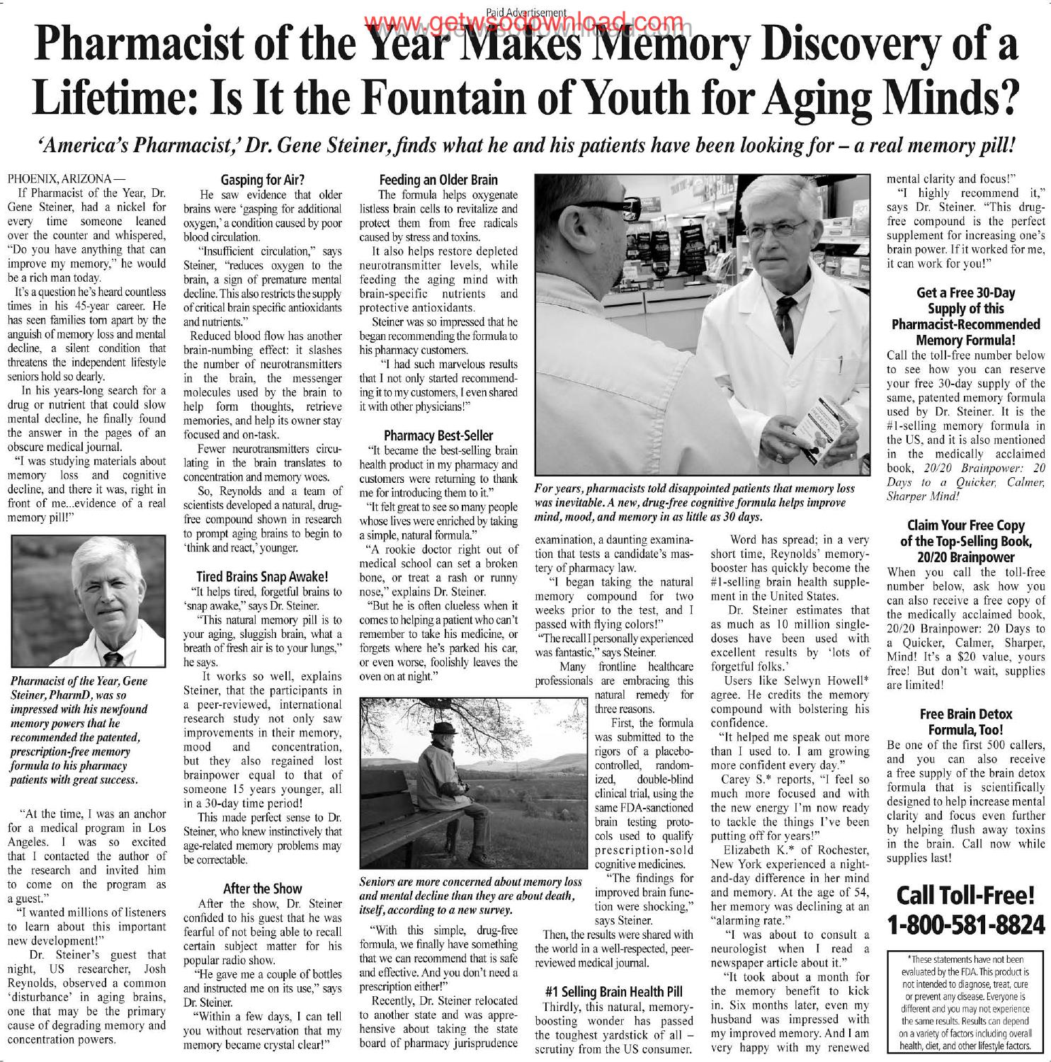 Pharmacist of the Year Makes Memory Discovery by Unknown