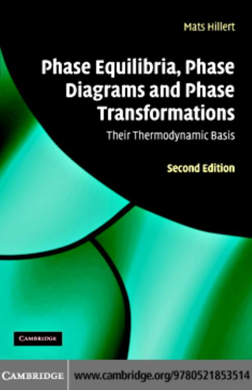 Phase equilibria, phase diagrams and phase transformations: their thermodynamic basis by Mats Hillert