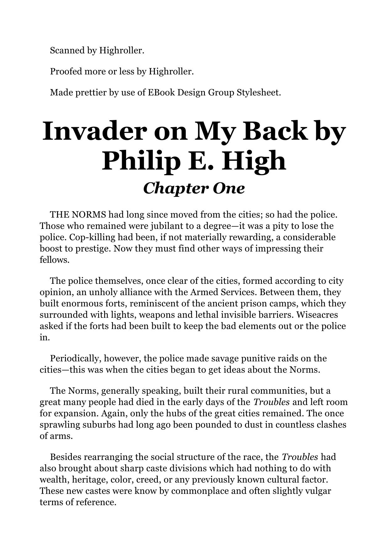 Philip E. High by Invader on My Back