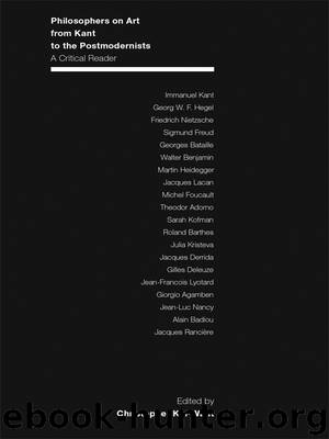 Philosophers on Art from Kant to the Postmodernists by Kul-Want Christopher