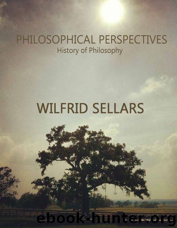 Philosophical Perspectives: History of Philosophy by Wilfrid Sellars