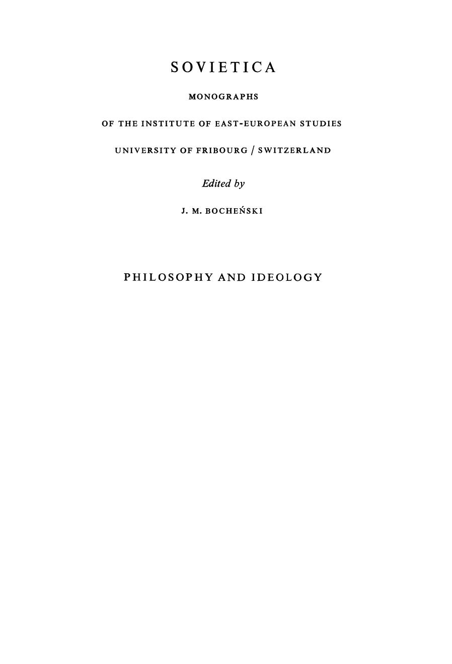 Philosophy and Ideology: The Development of Philosophy and Marxism-Leninism in Poland Since the Second World War by Z. A. Jordan (auth.)