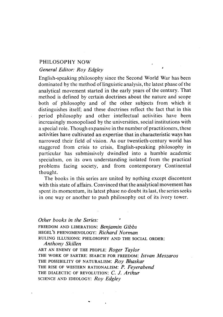 Philosophy and Its Past by Jonathan Ree Michael Ayers Adam Westoby