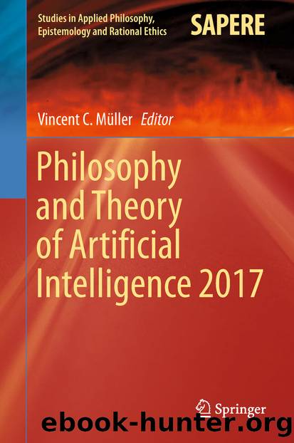 Philosophy and Theory of Artificial Intelligence 2017 by Unknown