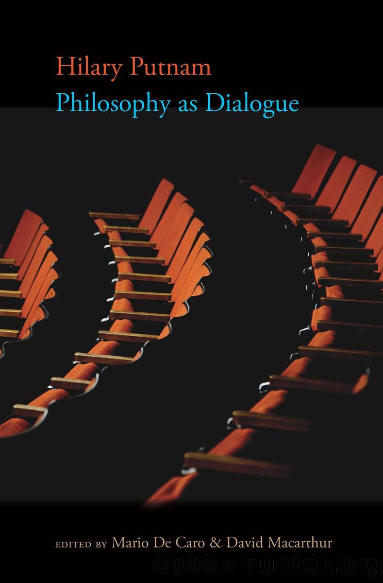 Philosophy as Dialogue by Hilary Putnam