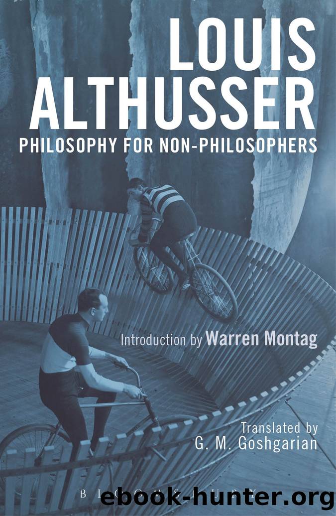 Philosophy for Non-Philosophers by Louis Althusser