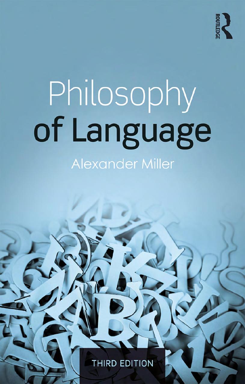 Philosophy of Language by Alexander Miller