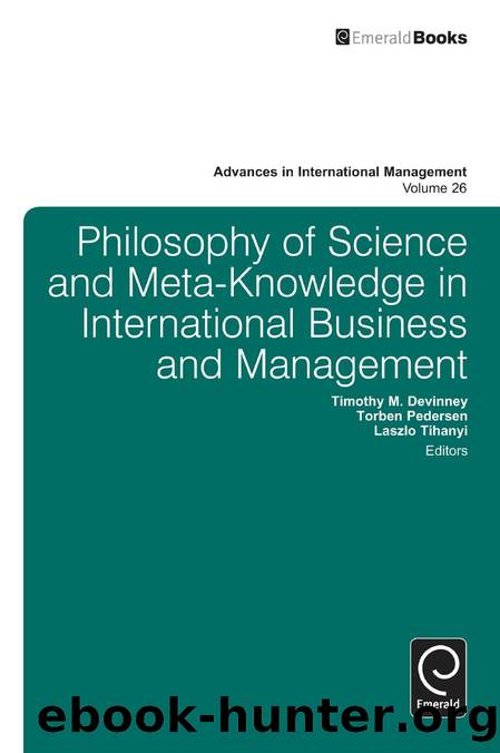 Philosophy of Science and Meta-Knowledge in International Business and Management by unknow