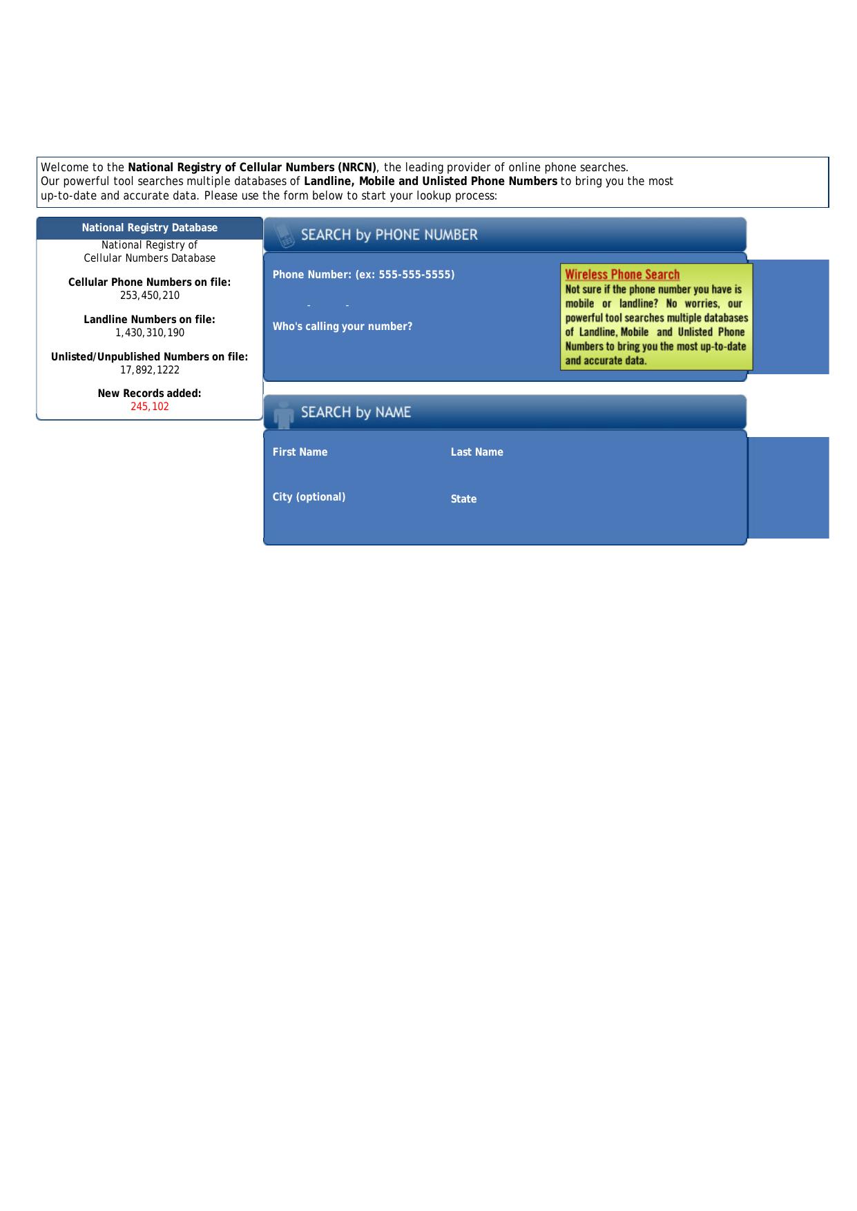 Phone Records Lookups. by Best of Kuszter's Collection