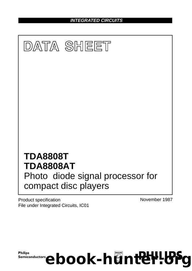 Photo diode signal processor for compact disc players by Philips Semiconductors