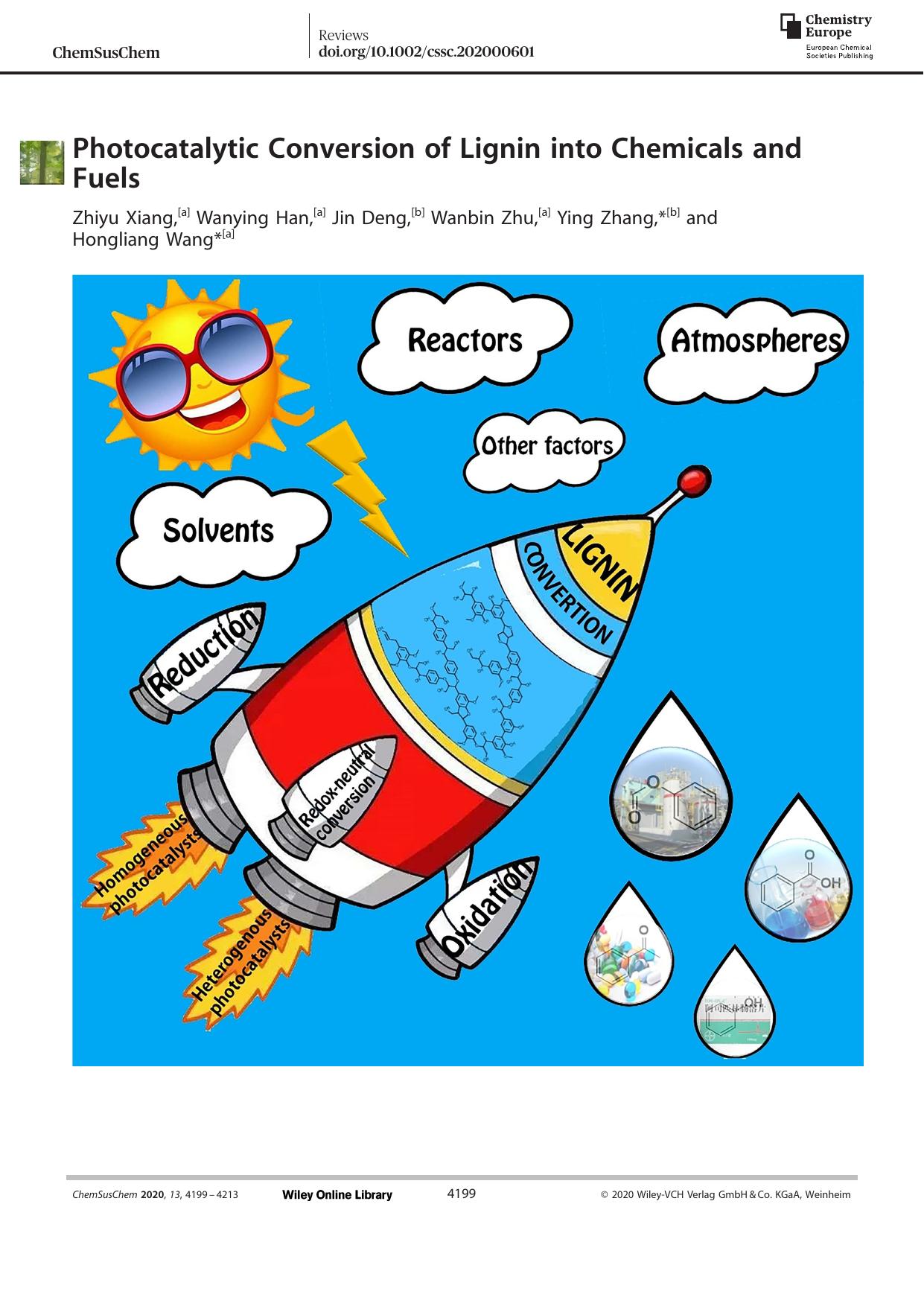 Photocatalytic Conversion of Lignin into Chemicals and Fuels by Unknown