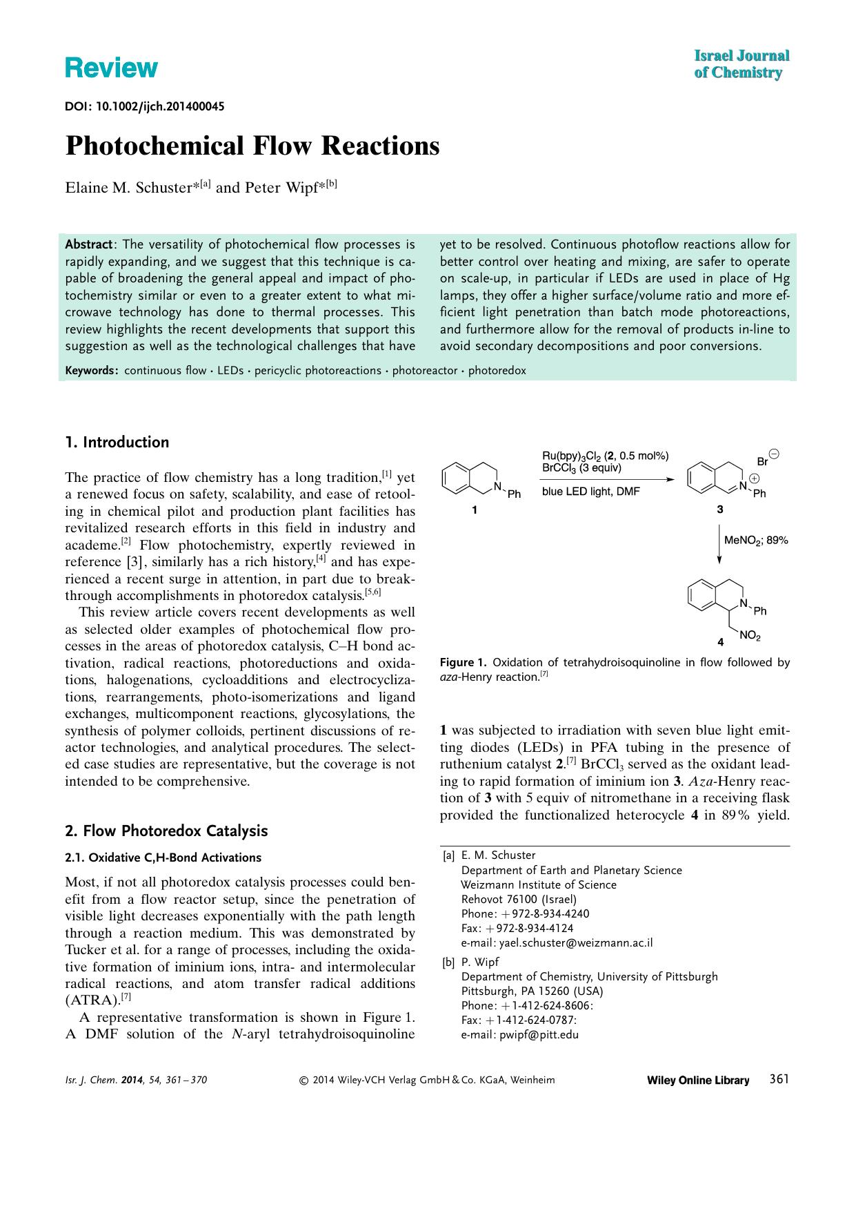 Photochemical Flow Reactions by Unknown