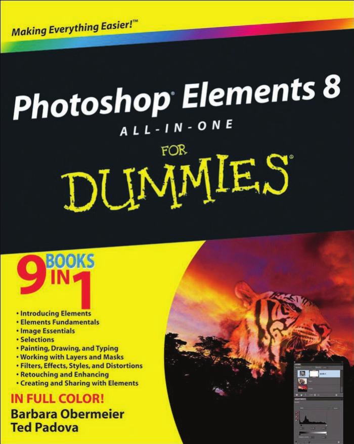 Photoshop Elements 8 All-in-One For Dummies by Barbara Obermeier Ted Padova