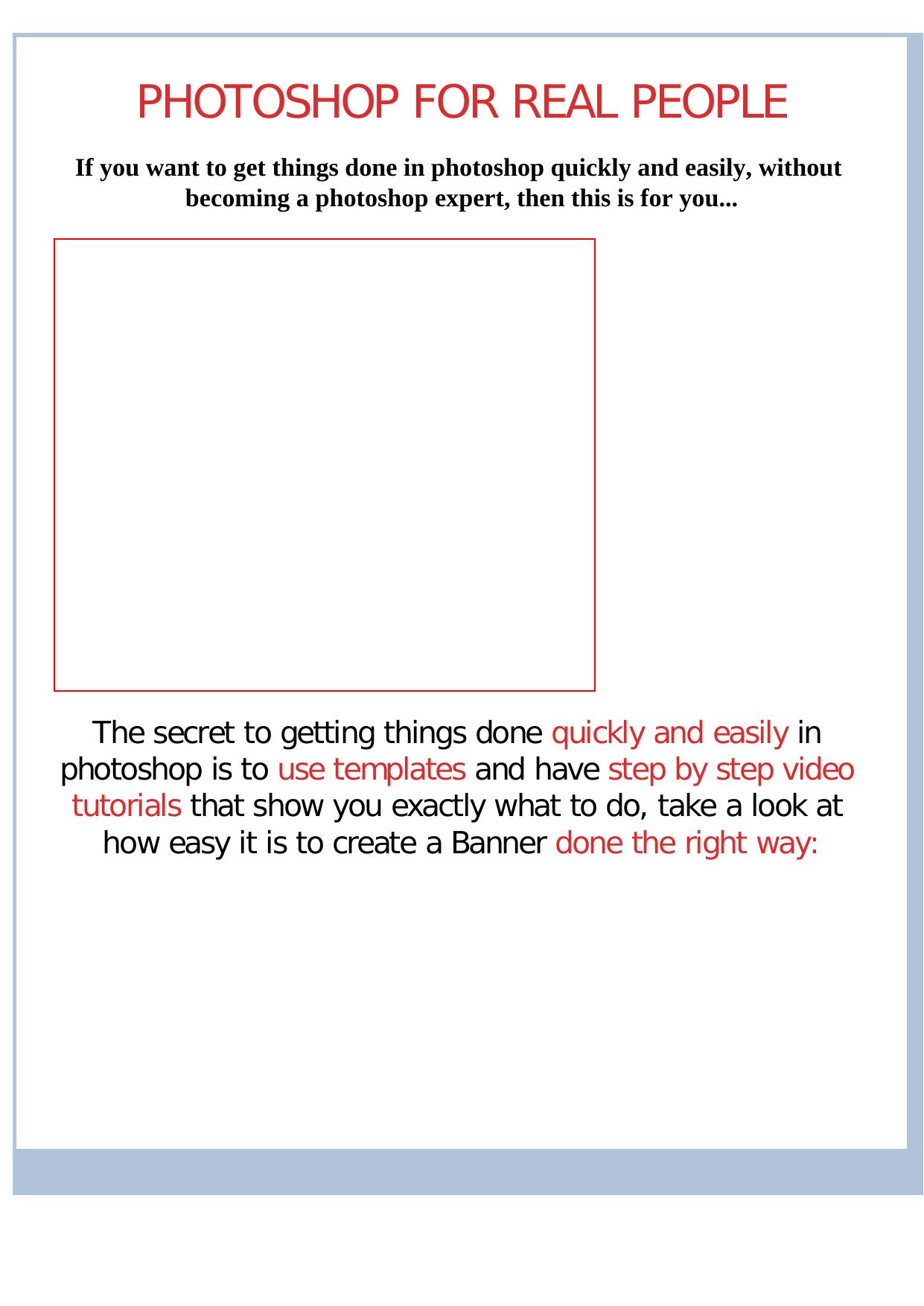 Photoshop For Real People. by Best of Kuszter's Collection