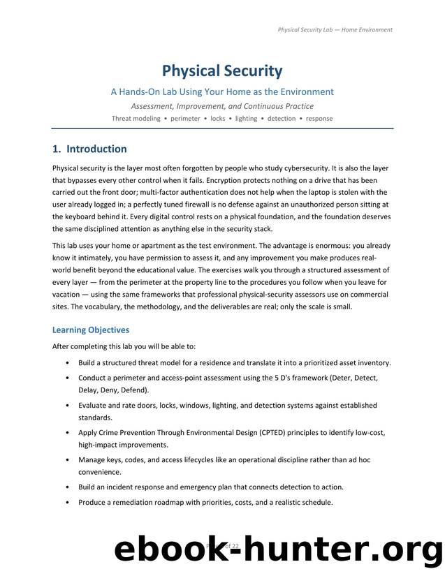 Physical Security â Home Lab Guide by Lester Nichols