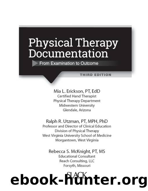 Physical Therapy Documentation by unknow