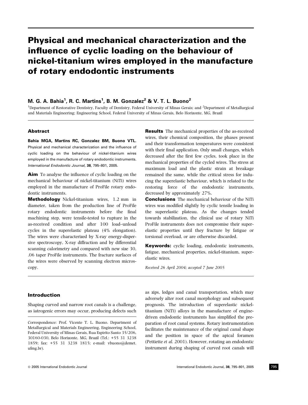 Physical and mechanical characterization by Unknown