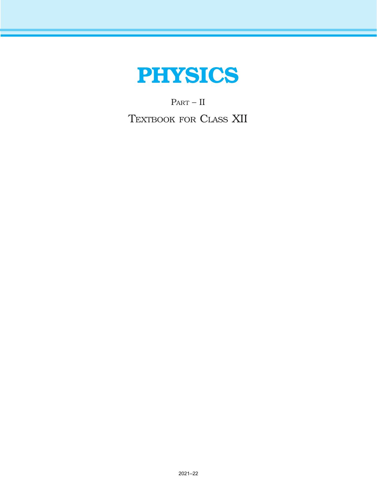 Physics 12 Part II by Various