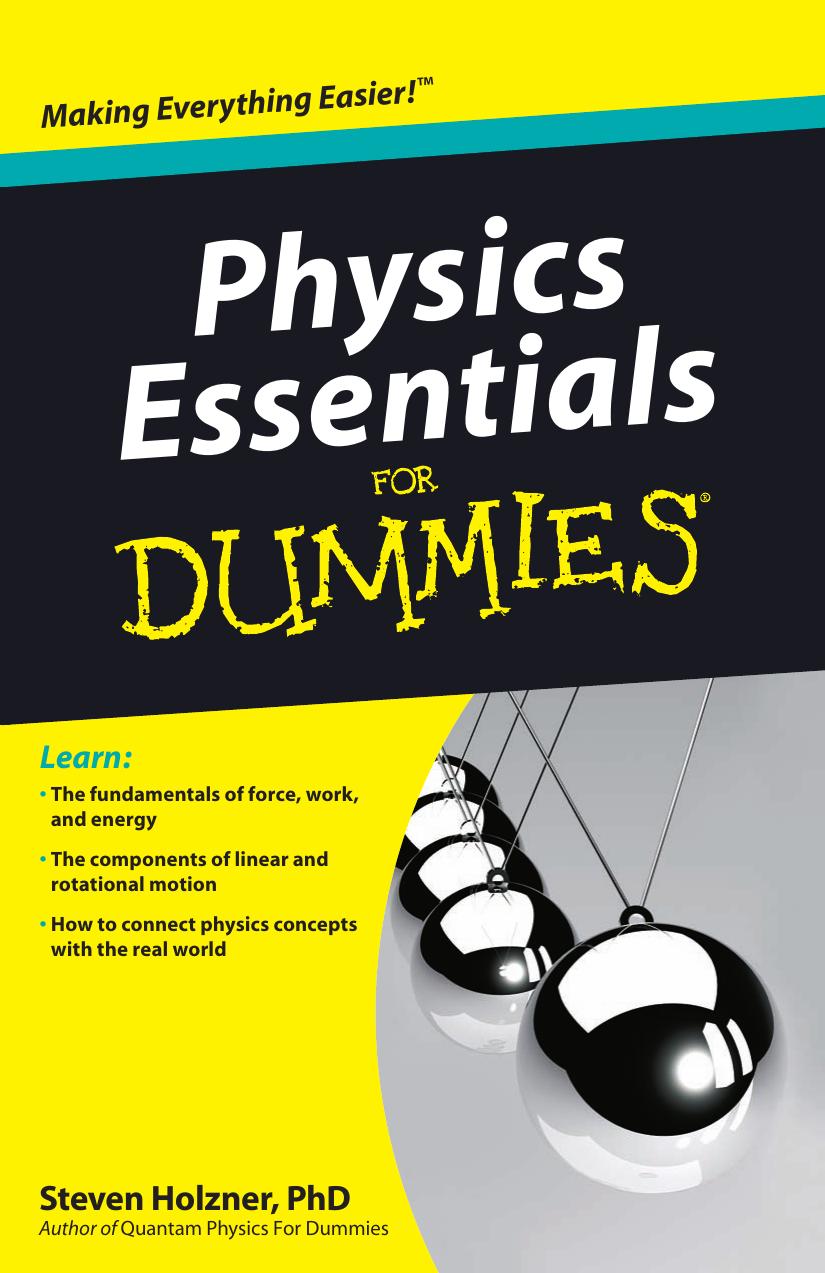 Physics Essentials for Dummies by Unknown