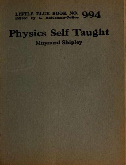 Physics Self Taught by Maynard Shipley