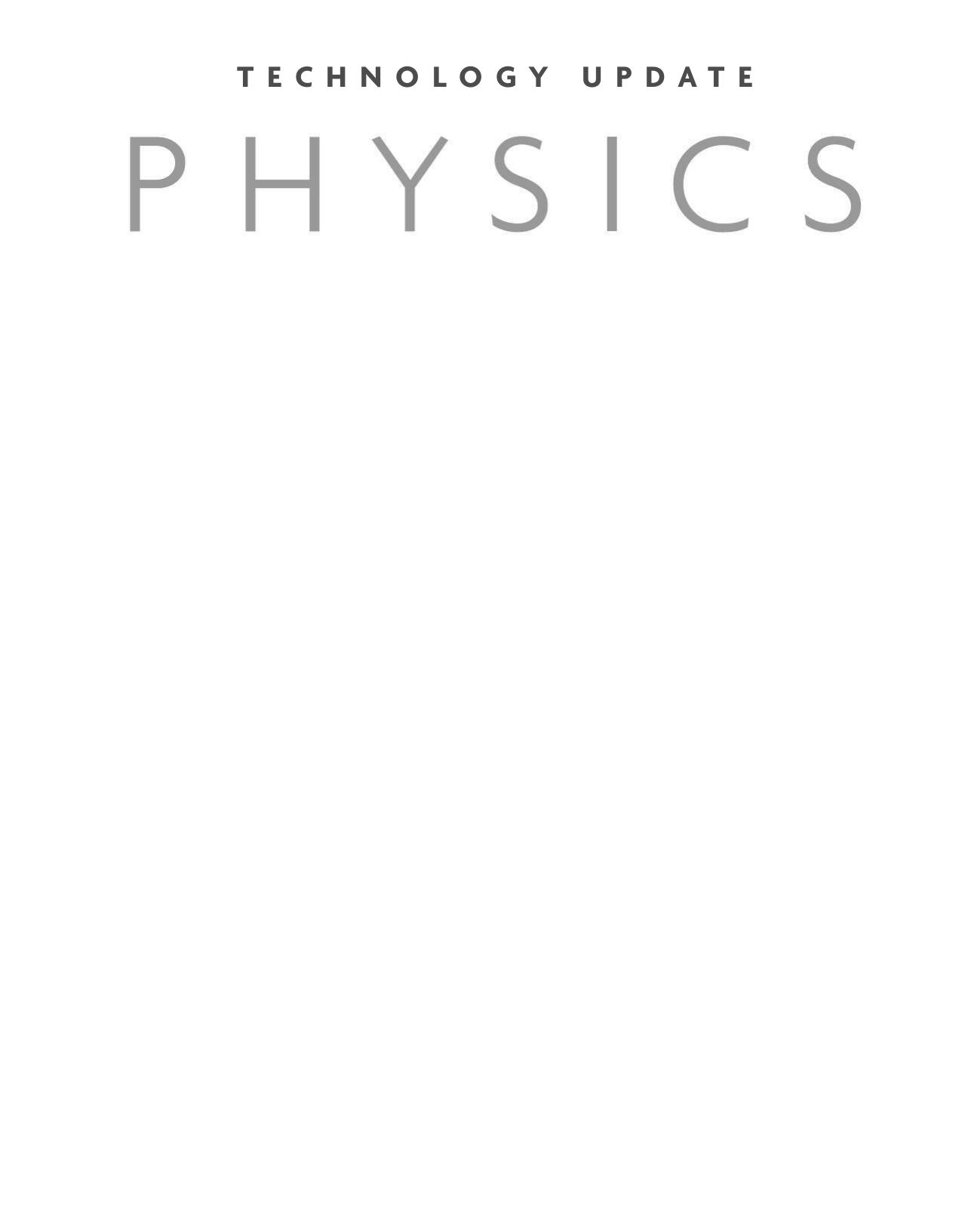 Physics Technology Update (4th Edition) by James S. Walker