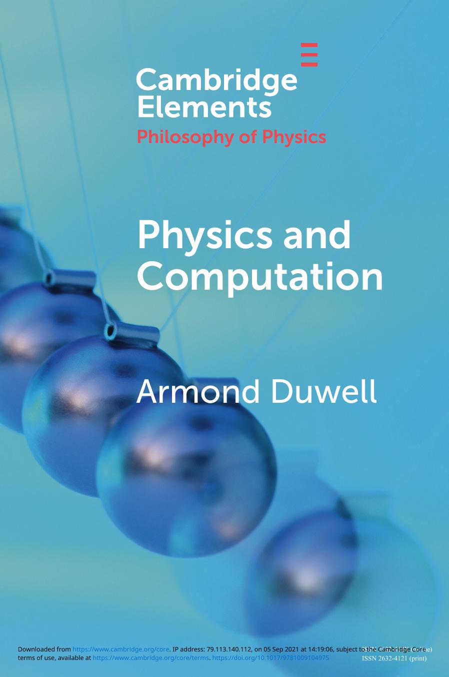 Physics and Computation by Armond Duwell