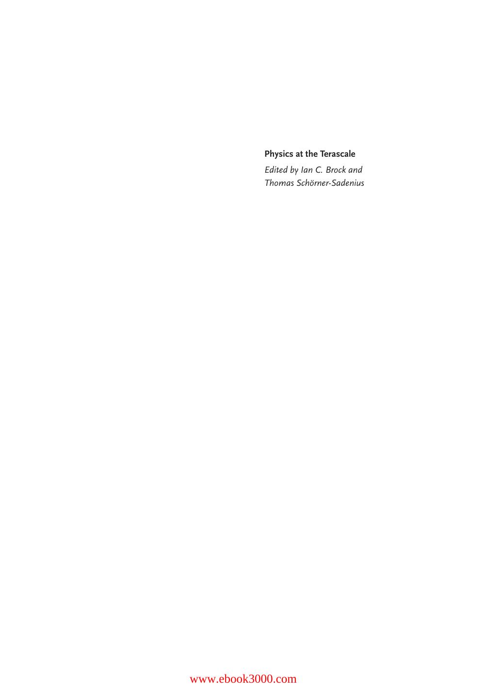 Physics at the Terascale by Unknow